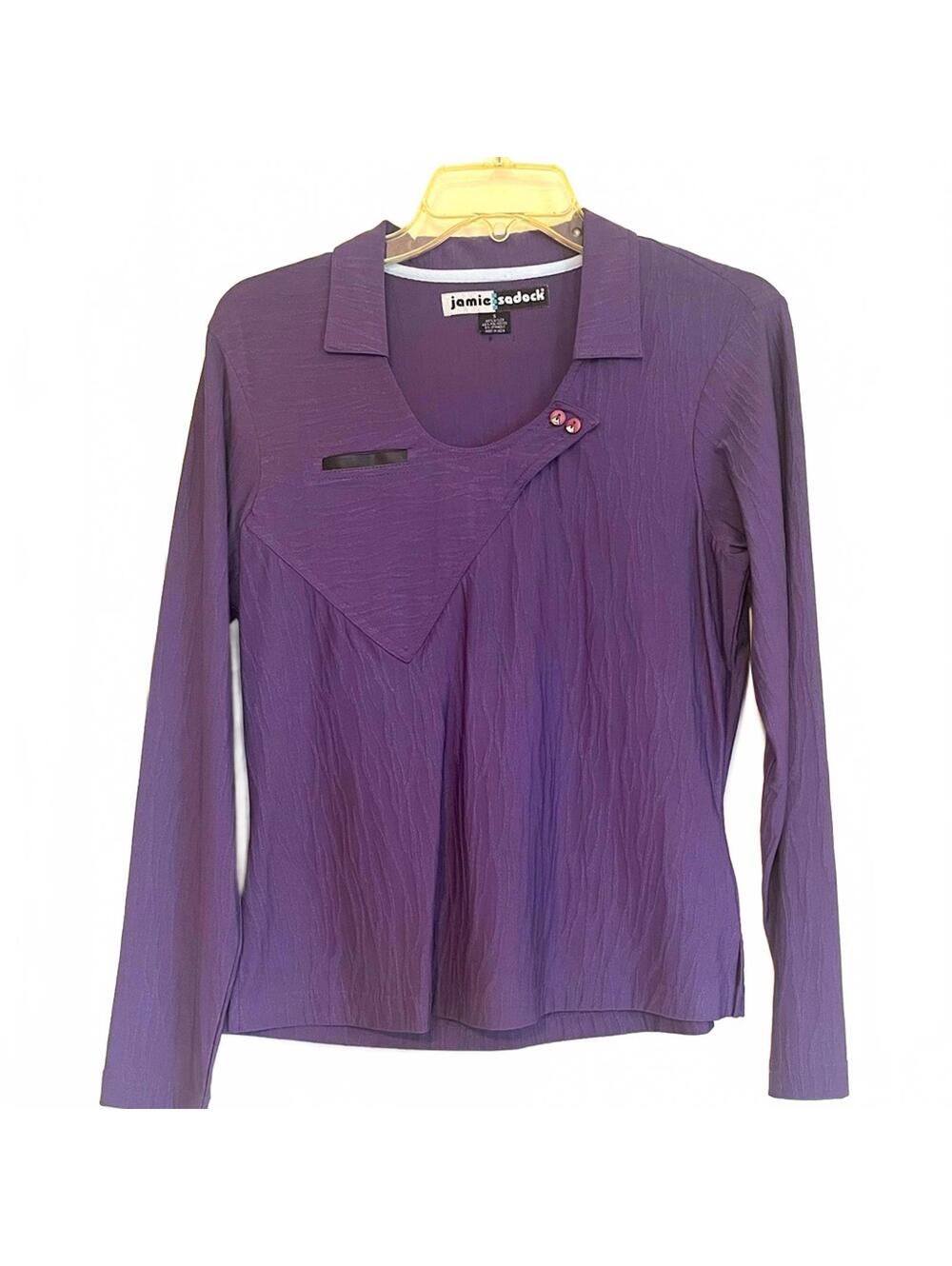 Jamie Sadock Violet Long Sleeve Top Women’s Golf Active Casual